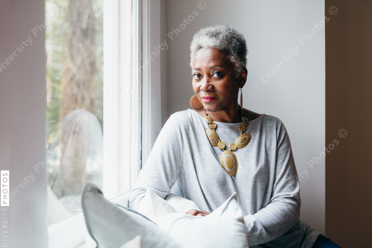 Portrait of senior woman smiling