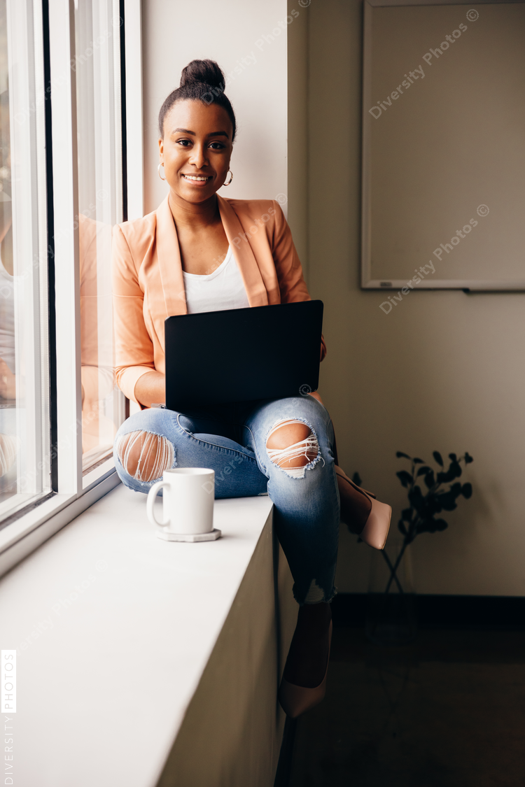 Portrait of confident generation Z professional business woman