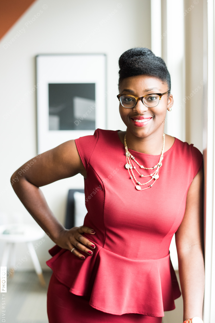 Portrait of smiling businesswoman in office