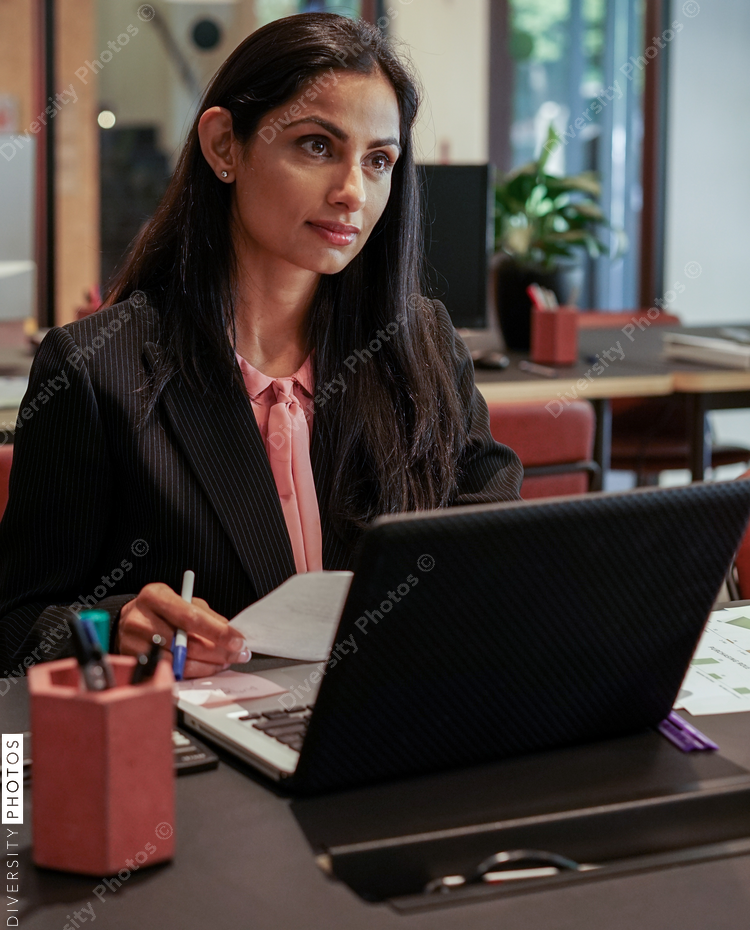 Businesswoman working in office