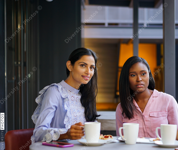 Two women at cafe