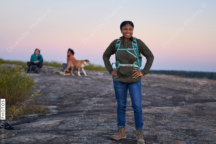 Portrait of Black female hiker