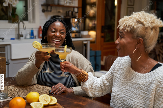 Black girlfriends toast to strong friendship connections