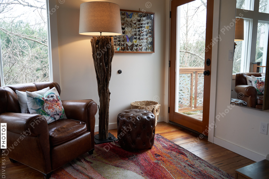 Beautiful interior home, warm and cozy earth tones,