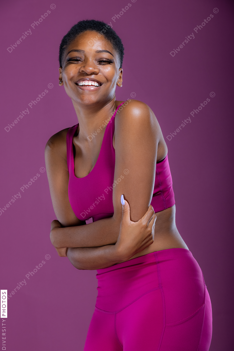 Portrait of Beautiful Black woman in Studio
