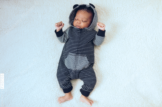 Baby in hoodie