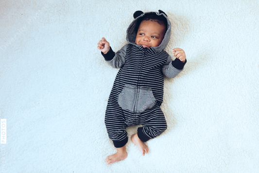 Baby in hoodie