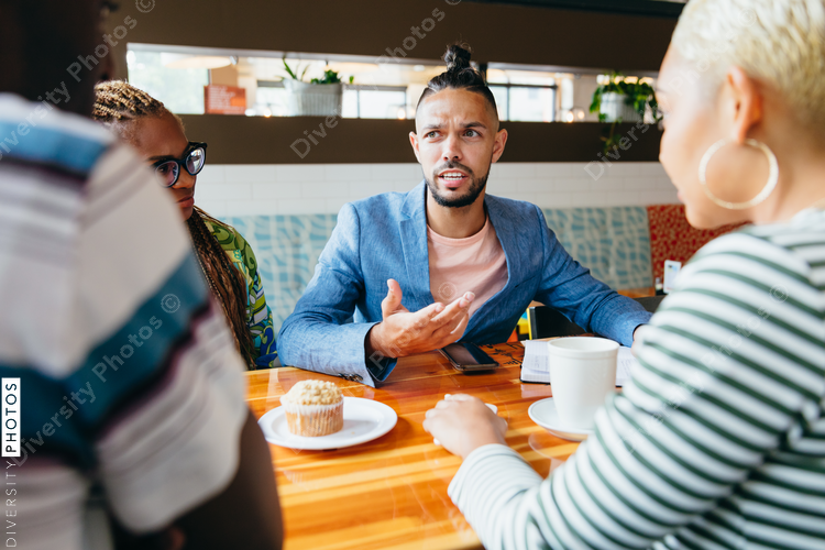 Man discussing in meeting