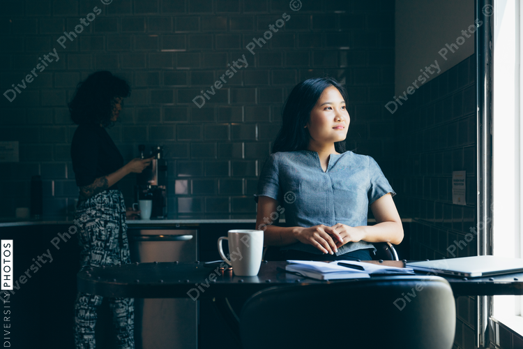 Woman in modern office