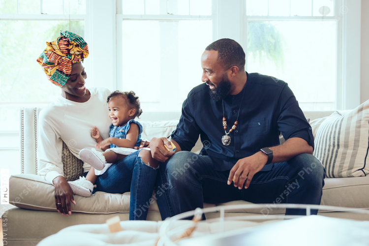 Couple enjoys time with daughter