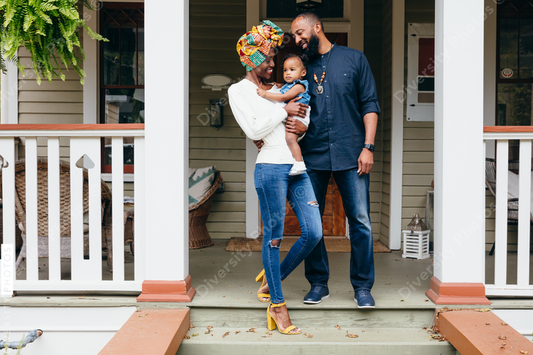 Young family moves into new home