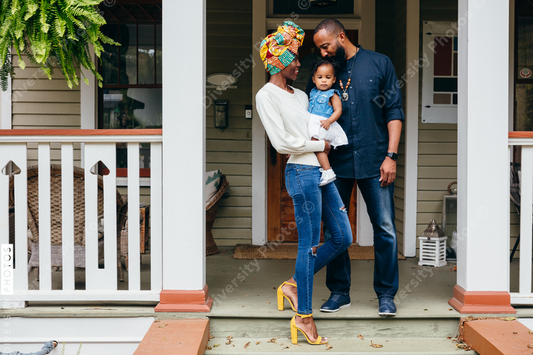 Young couple with baby daughter