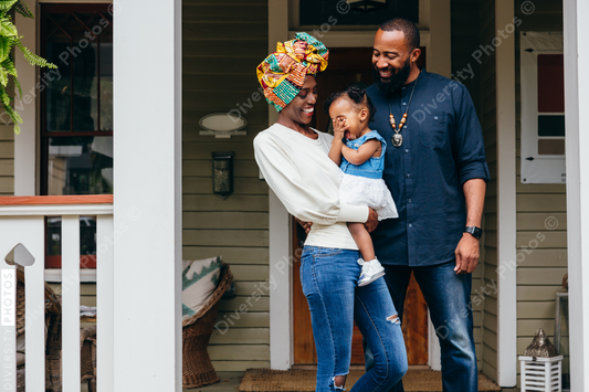 Young couple with baby daughter