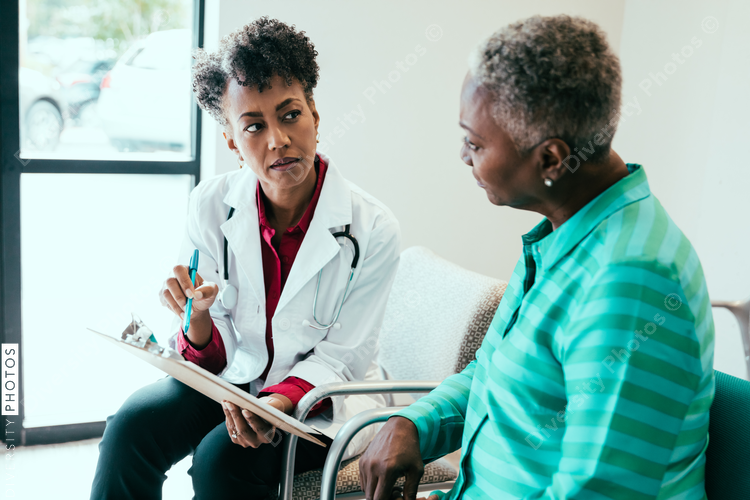 Doctor consulting medical patient