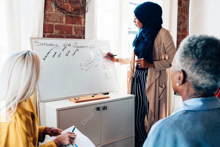 Multiethnic small business team meeting