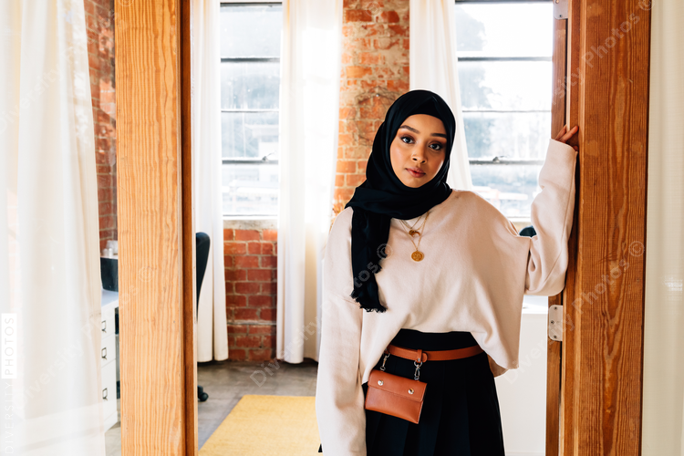 Portrait of young millennial businesswoman