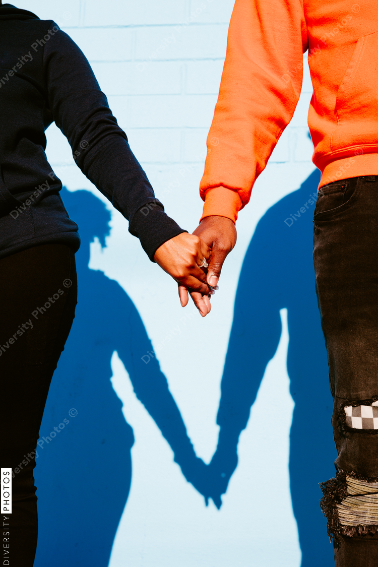 Young Couple holding hands