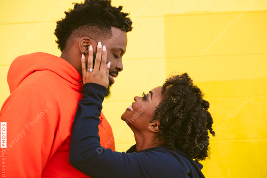 Beautiful young couple in love