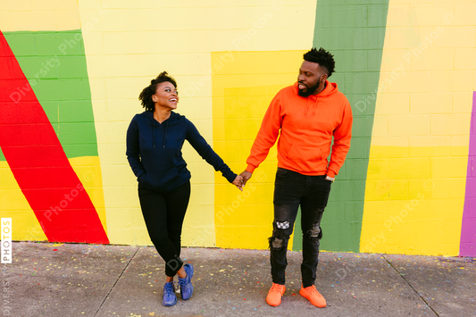 Beautiful young couple in love