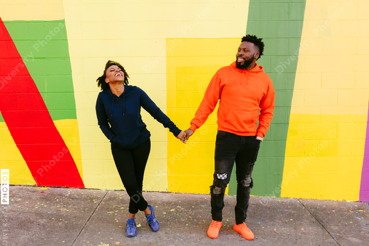 Beautiful young couple in love