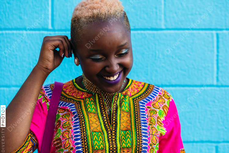 Portrait of gen z confident black woman