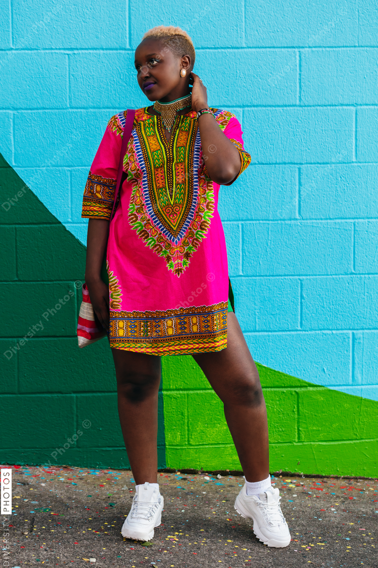 Portrait of gen z confident black woman