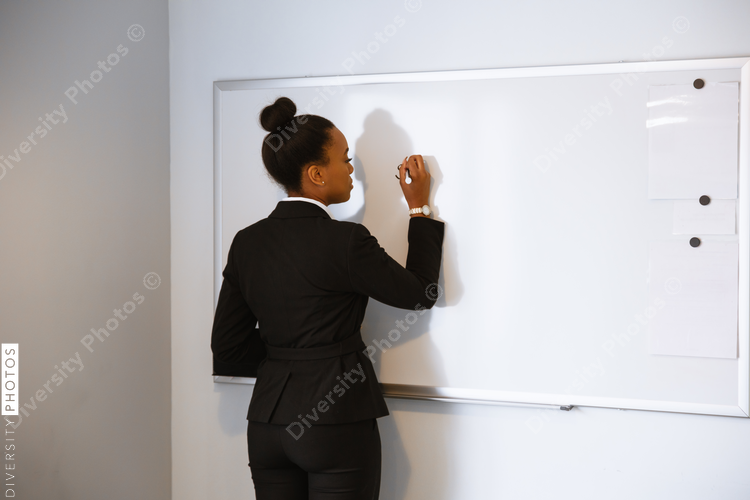 Professional woman brainstorm business strategy in meeting room