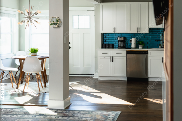 Stylish residential home interior kitchen