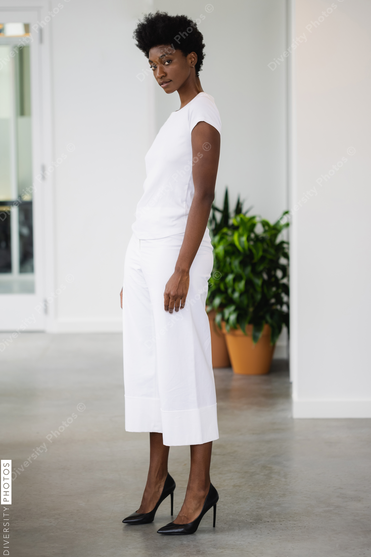 Fashion Portrait of Black woman with Natural hair