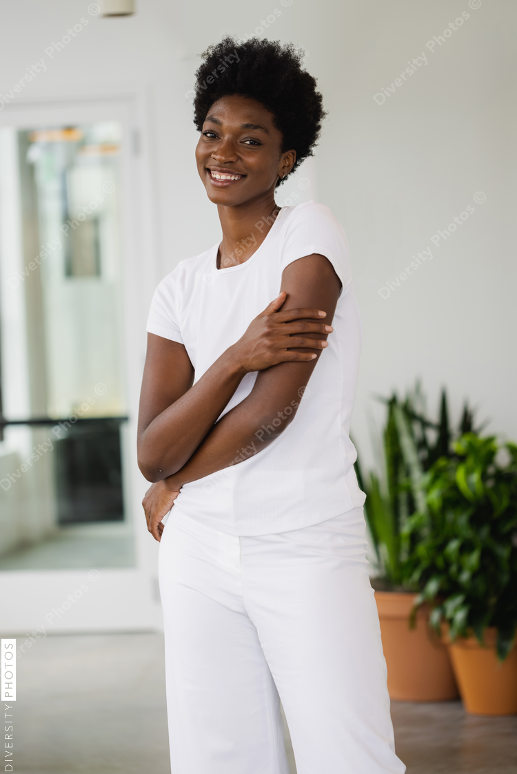 Fashion Portrait of Black woman with Natural hair