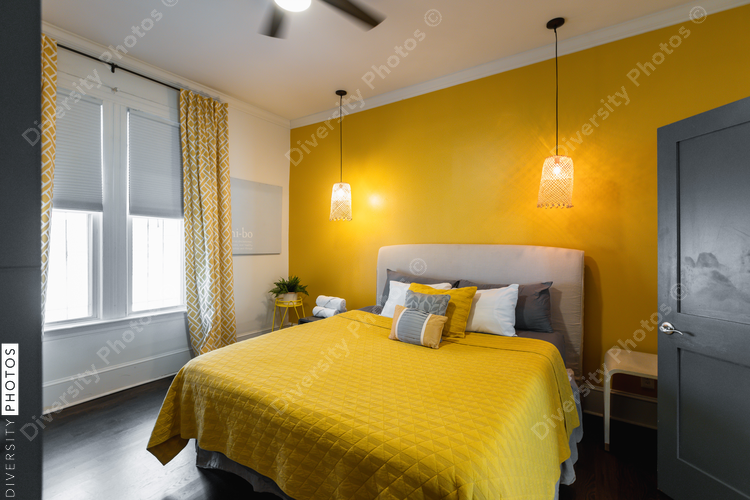 Bedroom decor in single family home