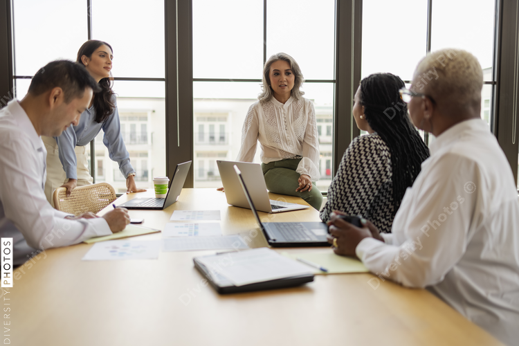 Business colleagues in team meeting, women leadership 