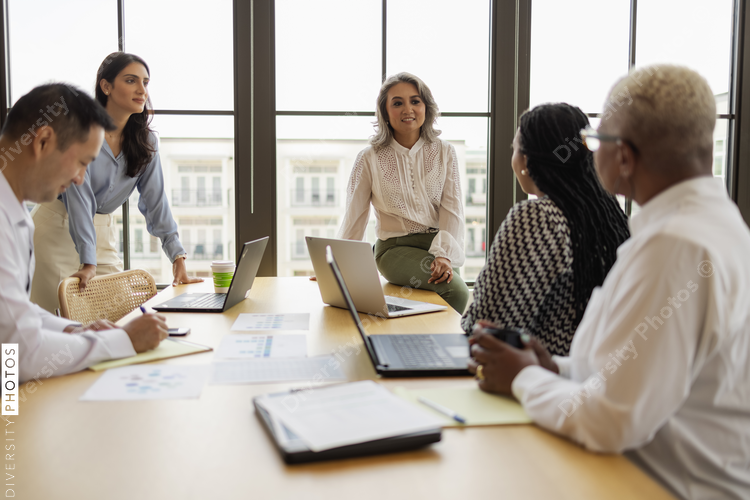 Business colleagues in team meeting, women leadership 