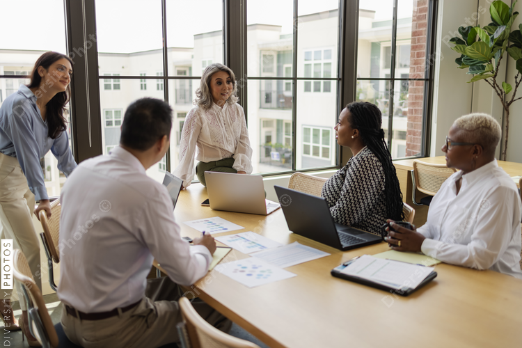 Business colleagues in team meeting, women leadership 