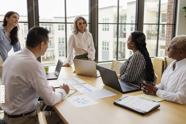 Business colleagues in team meeting, women leadership 