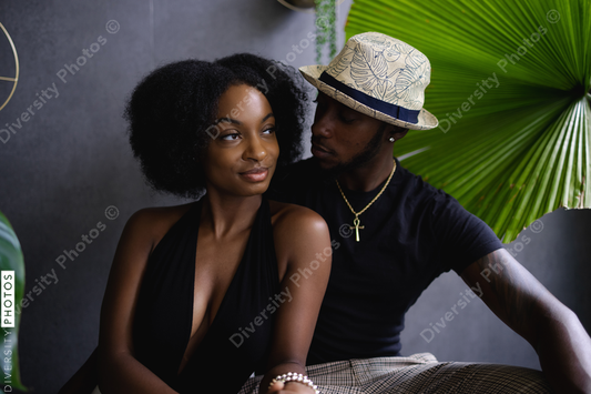 Black and Elegant young couple