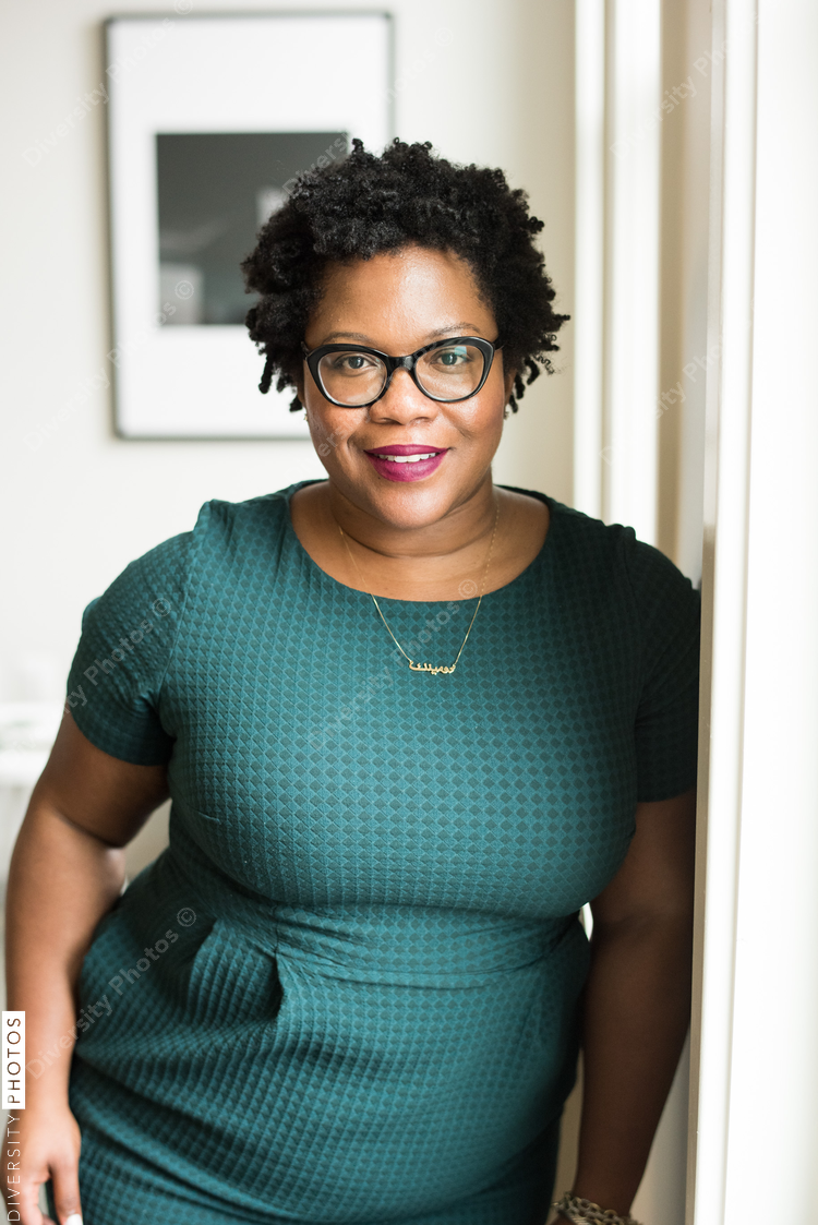 Portrait of businesswoman standing in office