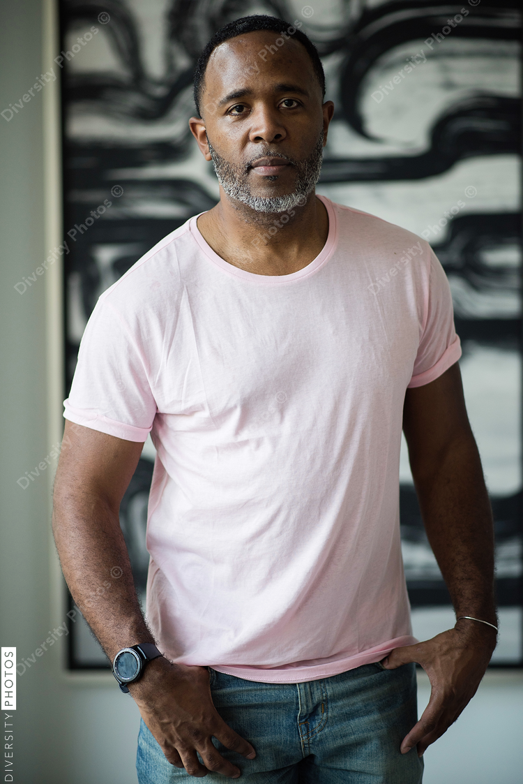Portrait of man posing for camera