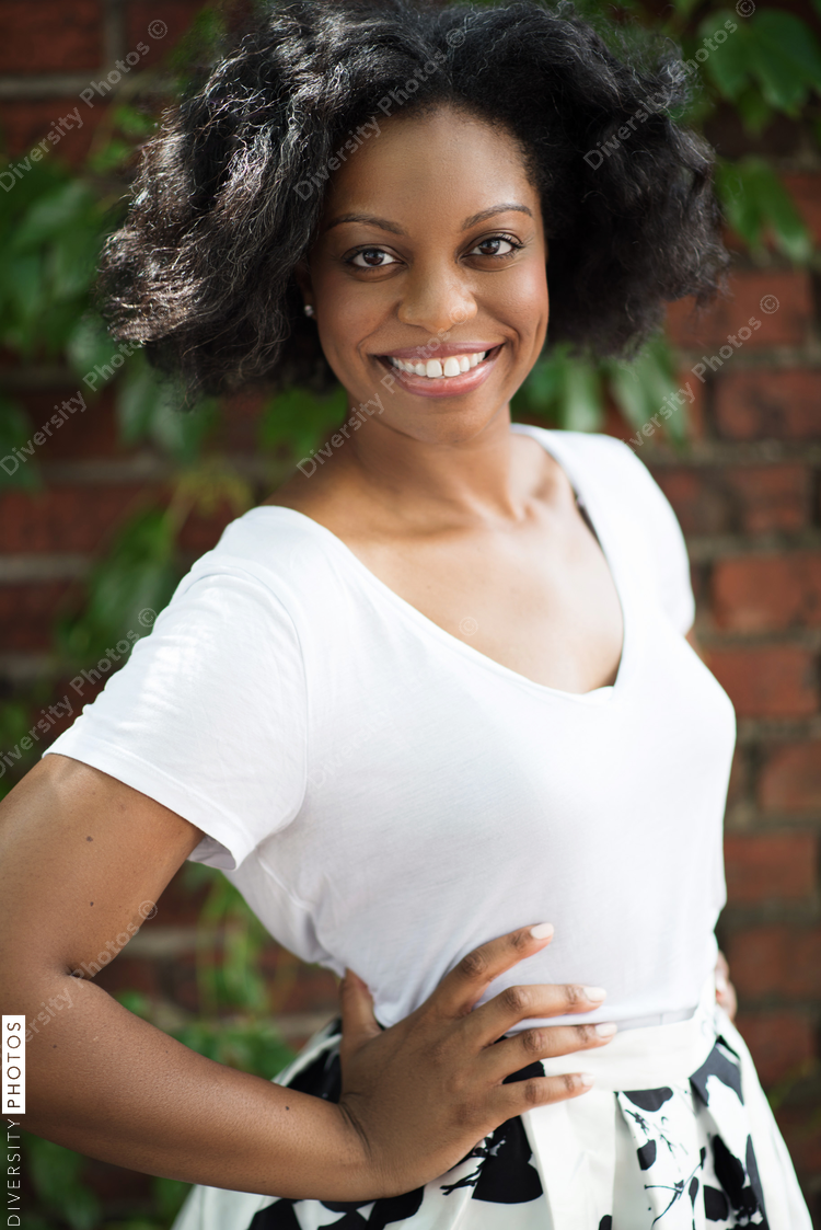 Portrait of smiling woman