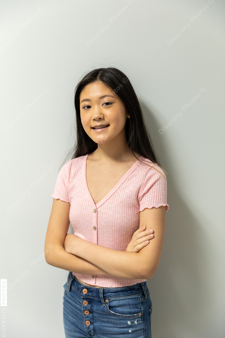 Portrait of teenage Asian girl