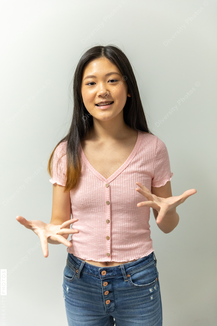 Portrait of teenage Asian girl