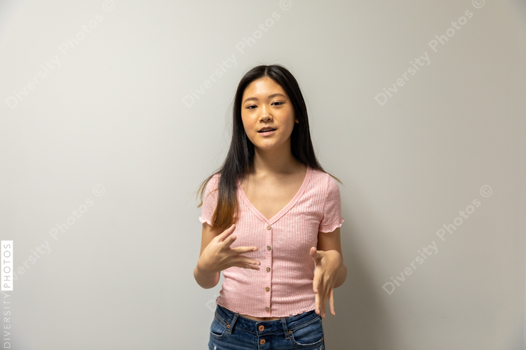 Portrait of teenage Asian girl